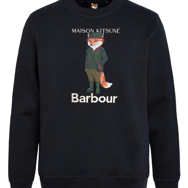 Barbour x Maison Kitsuné Beaufort Fox Sweatshirt Black