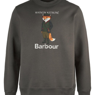 Barbour x Maison Kitsuné Beaufort Fox Sweatshirt Uniform Green