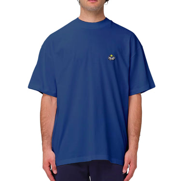 MSGM Crewneck Short-Sleeved T-Shirt Navy