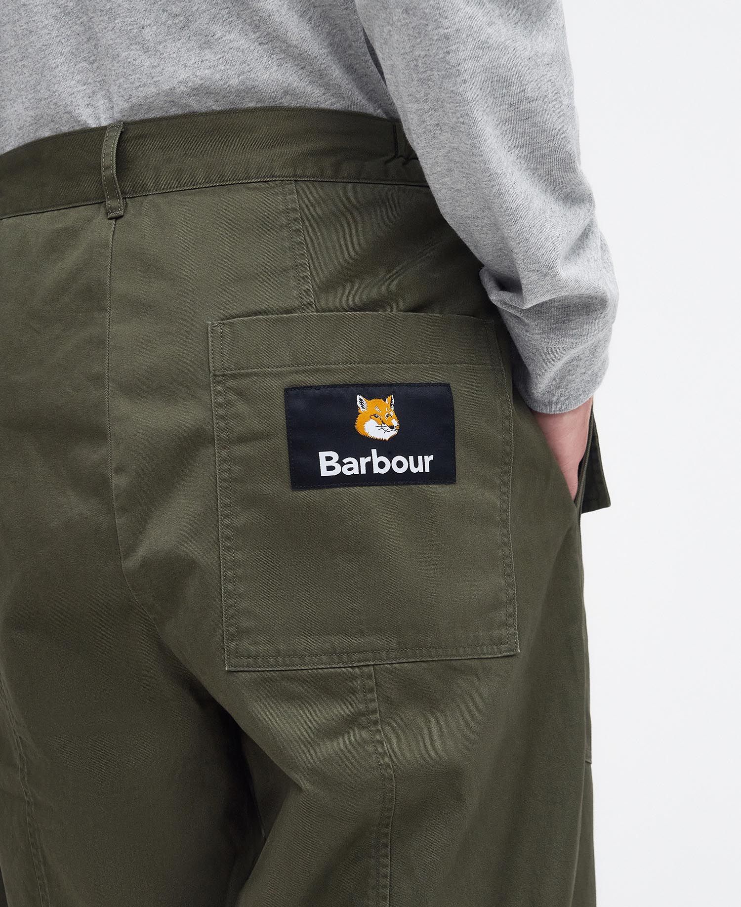 Barbour x Maison Kitsuné Cargo Trousers Uniform Green – rue de can