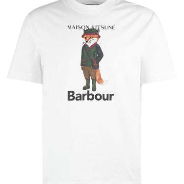 Barbour x Maison Kitsuné Beaufort Fox T-Shirt Classic White