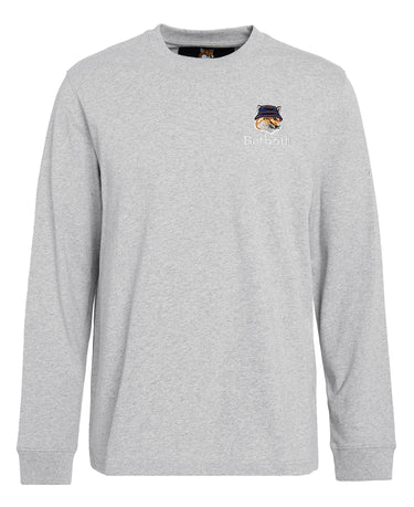 Barbour x Maison Kitsuné Fox Head T-Shirt Grey Marl