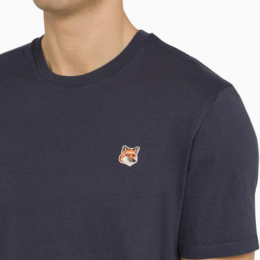 Men's Fox Head Patch Regular Tee Shirt Ink Blue