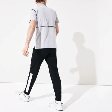 Men's Lacoste CLR Block Tricot Joggers Black/White-Cosmic