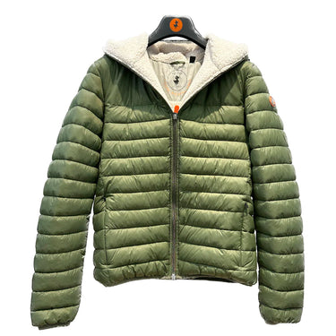 Men's Nathan Faux Fur Lined Hooded Jacket Earth Green