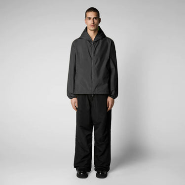 Men's Zayn Hooded Rain Jacket In Black