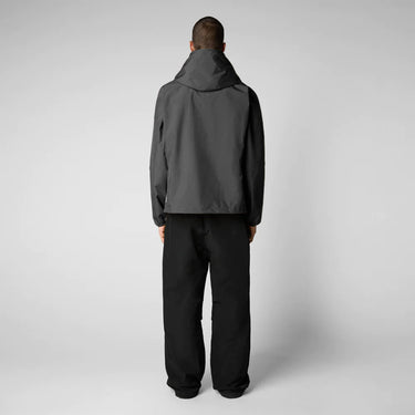 Men's Zayn Hooded Rain Jacket In Black