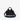 Unisex Lacoste Mini Bowling Bag in Split Calfskin Leather Black