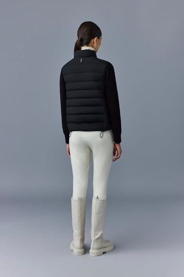 OCEANE-CITY Light down mixed-media jacket Black