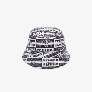 Unisex Reversible Printed Cotton Bucket Hat Beige / White / Black