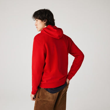 Men's Hooded Fleece Sweatshirt Red