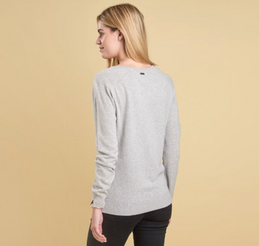 MILL V NECK LT GREY