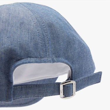 Small Fox Head Embroidery 6p Cap Indigo