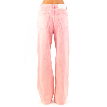 Stone Overdyed Bull Denim Pants Pink