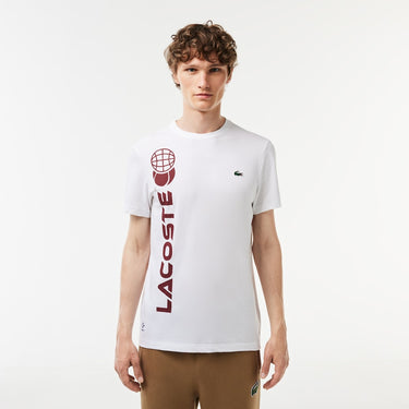 Men's Lacoste Tennis x Daniil Medvedev Regular Fit T-Shirt White