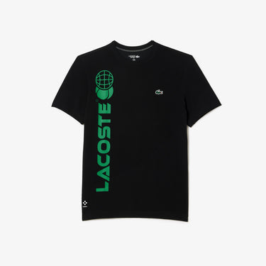 Men's Lacoste Tennis x Daniil Medvedev Regular Fit T-Shirt Black