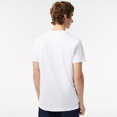 Men’s SPORT Regular Fit T-Shirt with Contrast Branding White