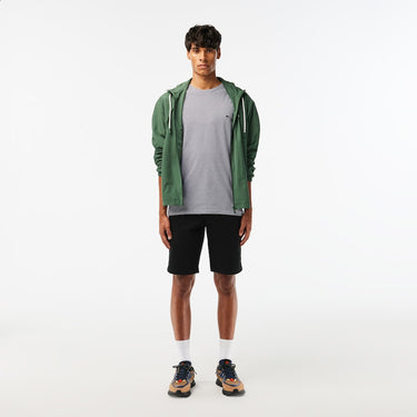 Men's Crew Neck Pima Cotton Jersey T-Shirt  Grey Chine