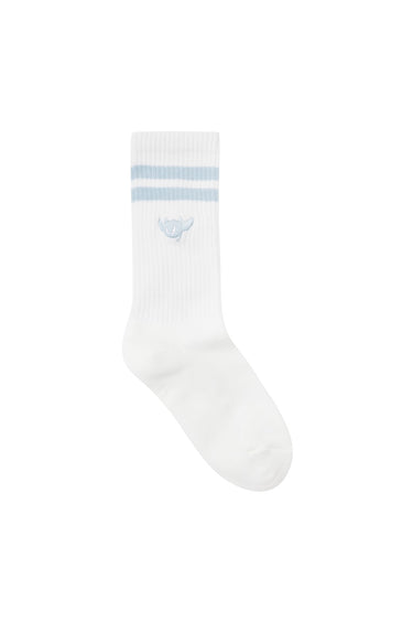Athletic Women Stripe Socks White