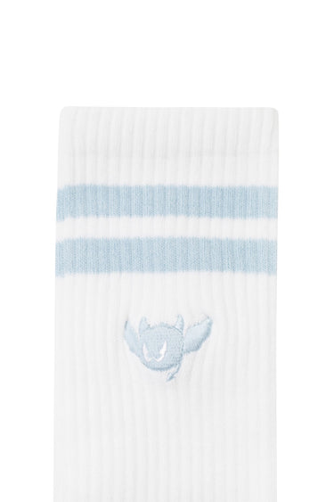 Athletic Women Stripe Socks White