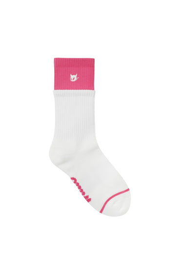 Athletic Women Double Socks Pink