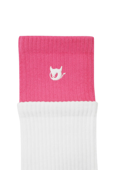 Athletic Women Double Socks Pink