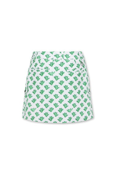 Women's Cacti Cargo Skort White