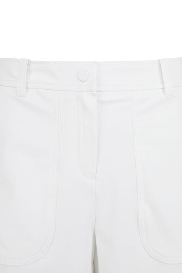 Women's Big Square Pocket Shorts White