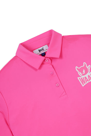 Women's Athletic Neon Polo HOT PINK