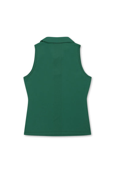 Women's Micro Mesh Sleeveless Dark Green