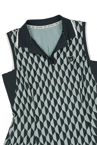 Women's Optic Block Sleeveless Dress Mint