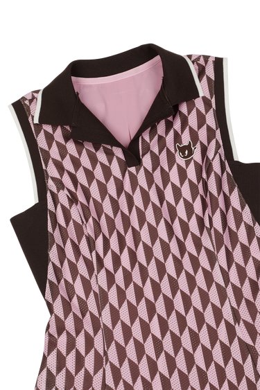 Women's Optic Block Sleeveless Dress Light Pink