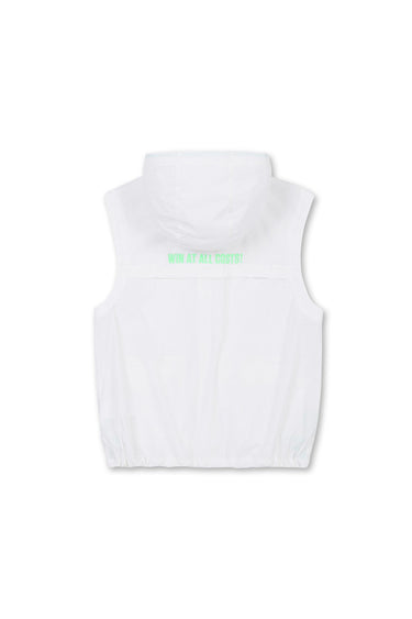 Women's Zip-up Hoodie Vest White