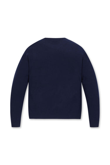 Men's GG Cashmere Crewneck Sweater Navy