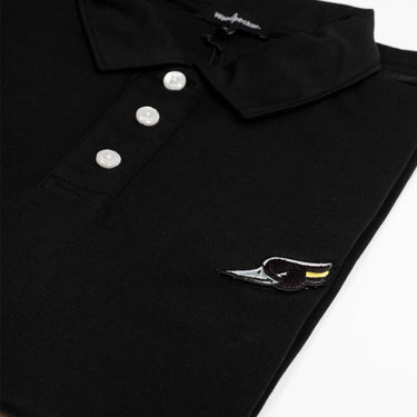 WOODPECKER Men's Pima Cotton Polo Shirts Black
