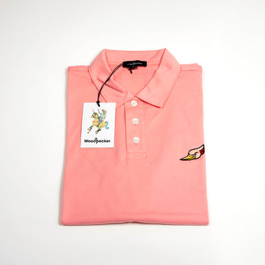 WOODPECKER Men's Pima Cotton Polo Shirts Pink
