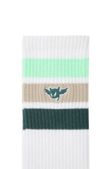 Women's Stripe Socks Neon Yellow