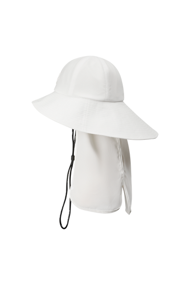 Women's Detachable Desert Bucket Hat White