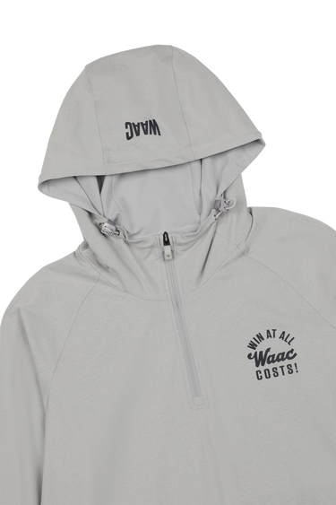 Half Zip Jersey Hoodie Grey | Men