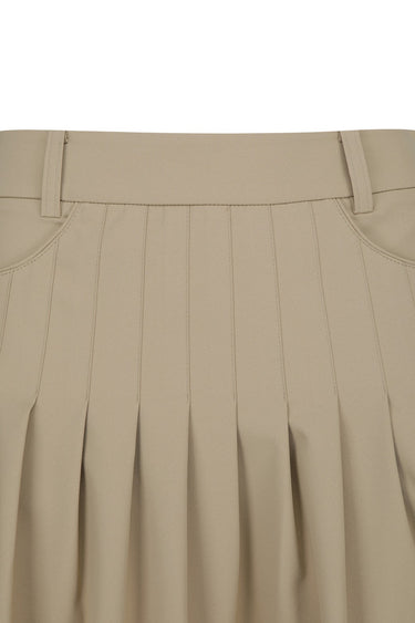 Women Athletic A-line gather Skort Brown