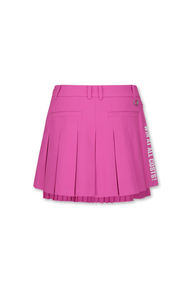 Women Athletic A-line gather Skort Pink
