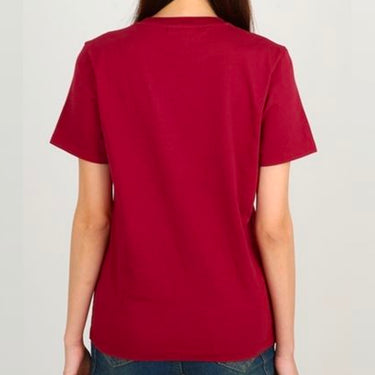 Women's Fox Head Patch Regular Tee Shirt Brick Red
