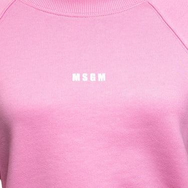 Women's Micrologo Print Sweatshirt Pink