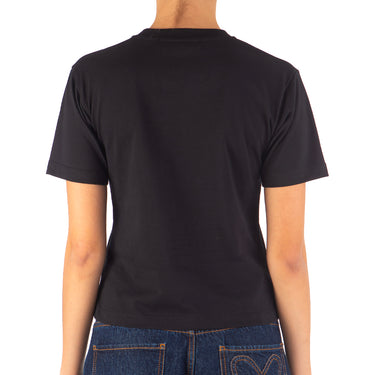 Women's Msgm Crystal Strass T-shirt Black