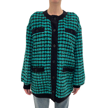 Women's Pied De Poule Tweed Jacket Green