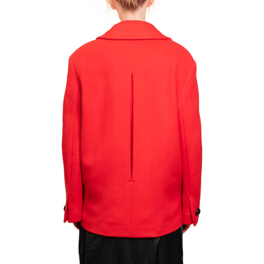Women's Wool Felt Coat Red