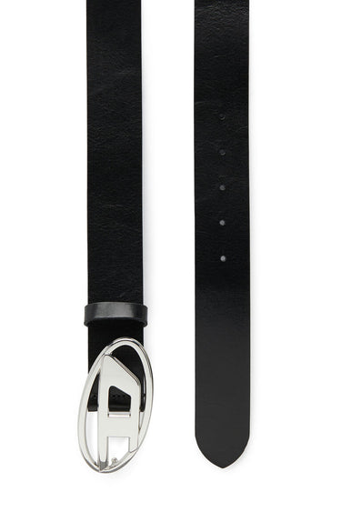 B-1dr W Belt with D logo buckle Black