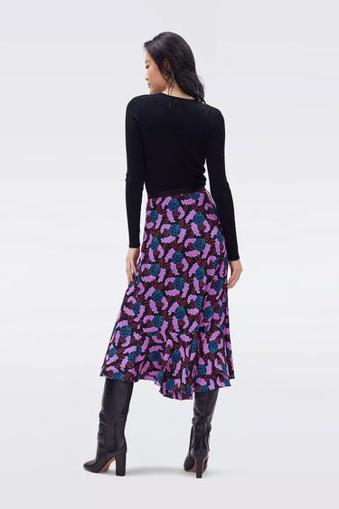 Debra Skirt in Huge Autumn Berries Pink