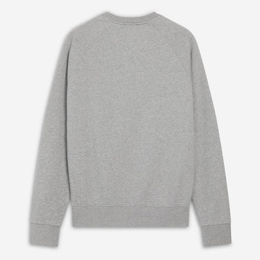 Tricolor Fox Patch Clean Sweatshirt Grey Melange