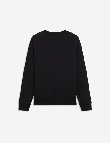 Tricolor Fox Patch Clean Sweatshirt Black